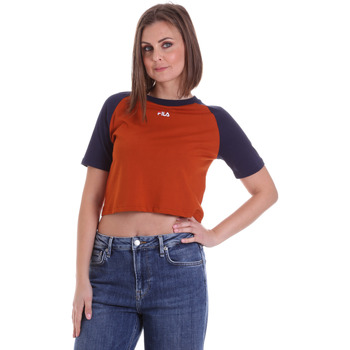 textil Dam T-shirts Fila 687919 Orange