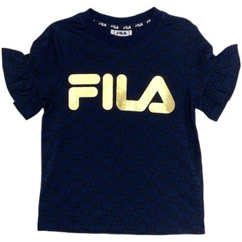 textil Flickor T-shirts Fila 688038 Blå