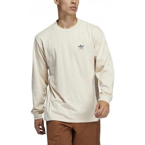 textil T-shirts & Pikétröjor adidas Originals 2.0 logo ls tee Beige