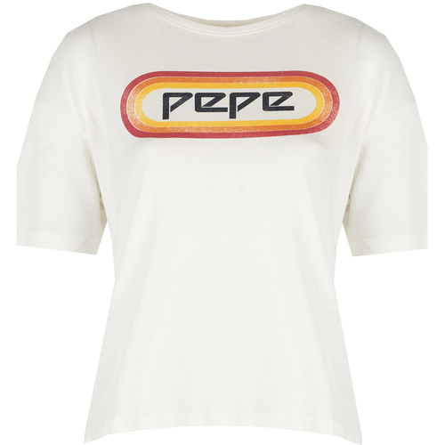 textil Dam T-shirts Pepe jeans PL504476 | Paula Beige