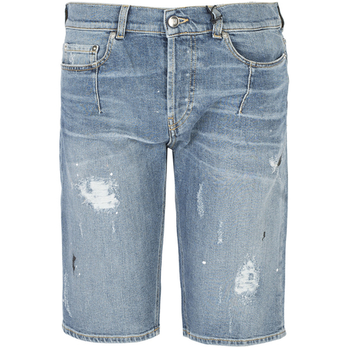 textil Herr Shorts / Bermudas Les Hommes UID481547P | Short Jeans Blå
