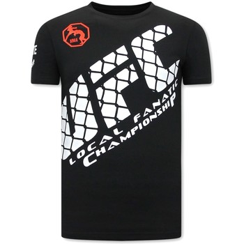 textil Herr T-shirts Local Fanatic Tryck UFC Svart