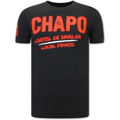 textil Herr T-shirts Local Fanatic EL Chapo Cartel De Sinaloa Svart