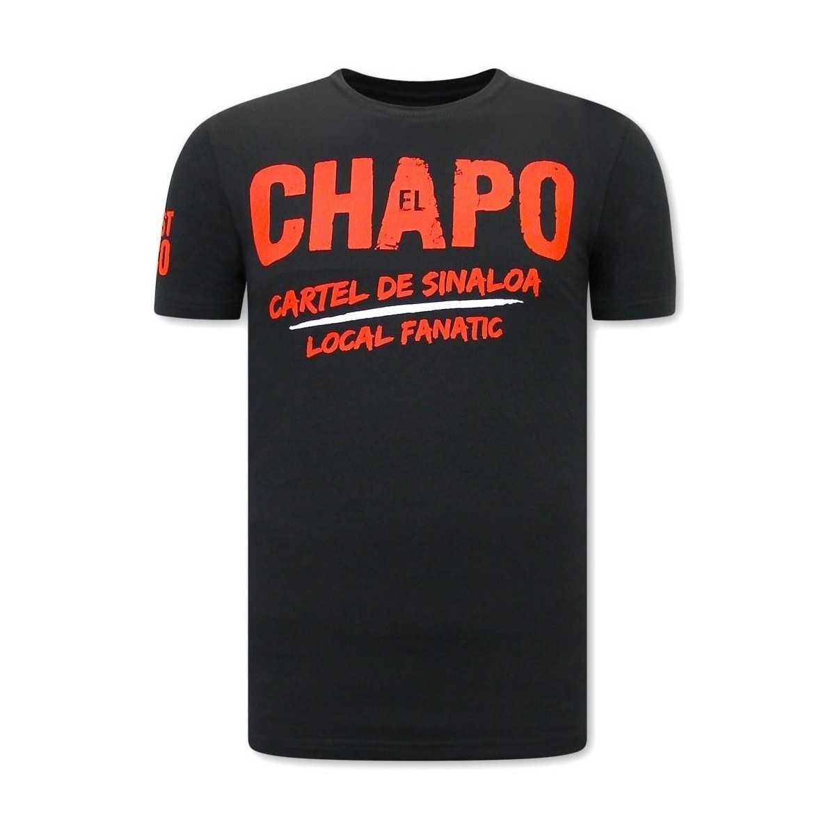 textil Herr T-shirts Local Fanatic EL Chapo Cartel De Sinaloa Svart