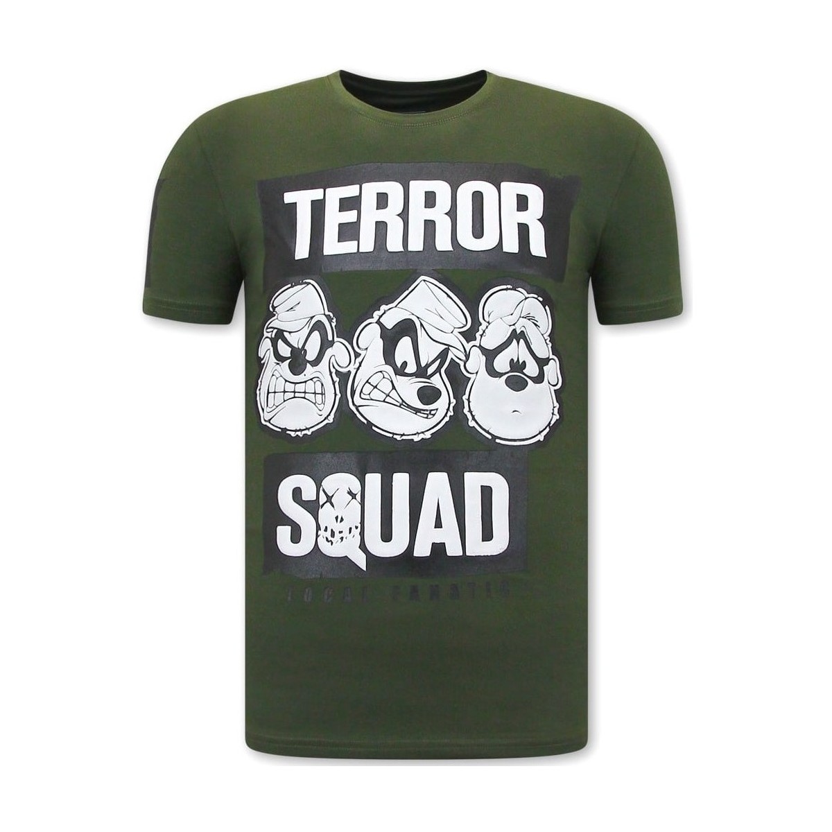 textil Herr T-shirts Local Fanatic Tryck Beagle Boys Squad Grön