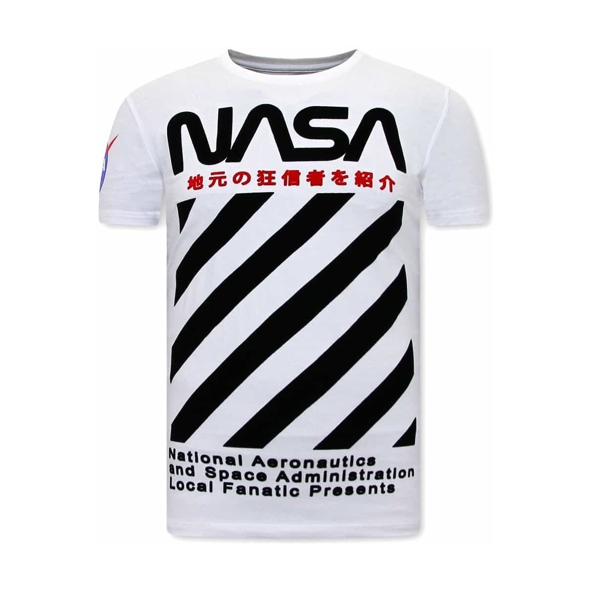 textil Herr T-shirts Local Fanatic NASA Vit