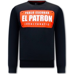 textil Herr Sweatshirts Local Fanatic Pablo Escobar EL Patron Svart