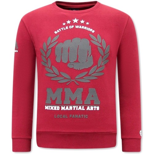 textil Herr Sweatshirts Local Fanatic MMA Fighter Swea Röd