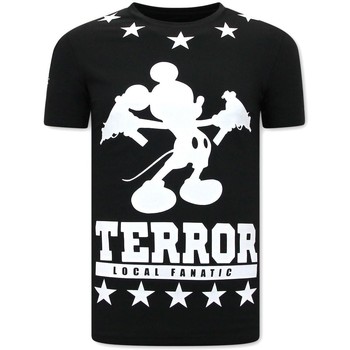 textil Herr T-shirts Local Fanatic Terror Mouse Svart