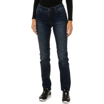 textil Dam Byxor Armani jeans BWJ18-9H-15 Blå