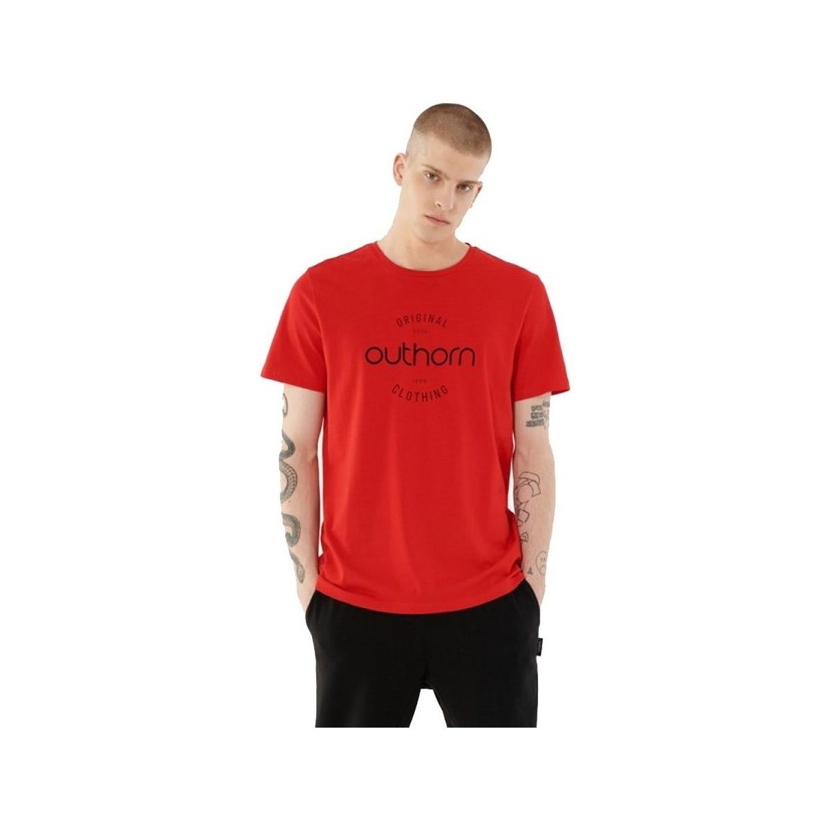 textil Herr T-shirts Outhorn TSM600A Röd