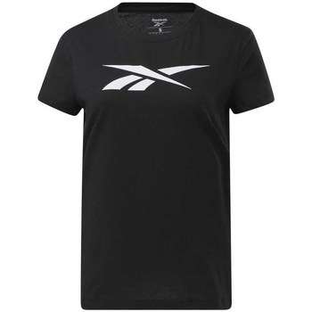 textil Dam T-shirts Reebok Sport TE Graphic Vector Svart