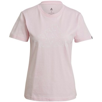 textil Dam T-shirts adidas Originals Outlined Floral Graphic Rosa