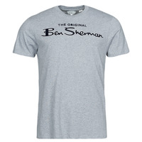 textil Herr T-shirts Ben Sherman SIGNATURE FLOCK TEE Grå