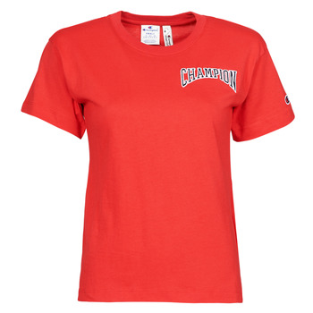 textil Dam T-shirts Champion CREWNECK T SHIRT Röd