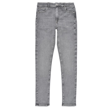 textil Flickor Skinny Jeans Pepe jeans PIXLETTE HIGH Grå