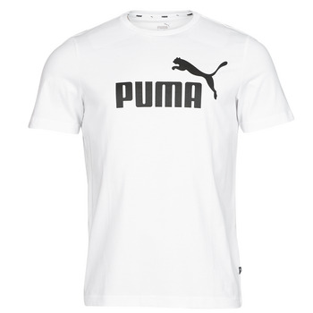 textil Herr T-shirts Puma ESS LOGO TEE Vit