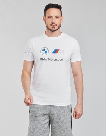 textil Herr T-shirts Puma BMW MMS ESS LOGO TEE Vit