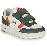 Skor Barn Sneakers Lacoste T-CLIP 0121 2 SUI Vit / Grön / Röd
