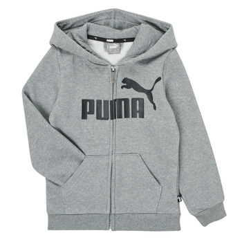textil Pojkar Sweatshirts Puma ESSENTIAL BIG LOGO FZ HOODIE Grå