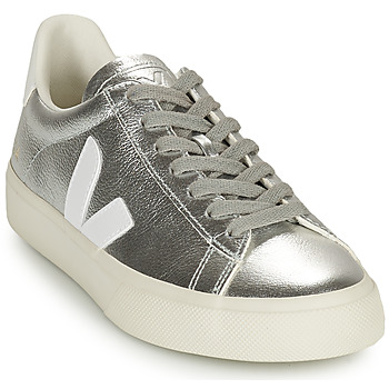 Skor Dam Sneakers Veja CAMPO Silver / Vit