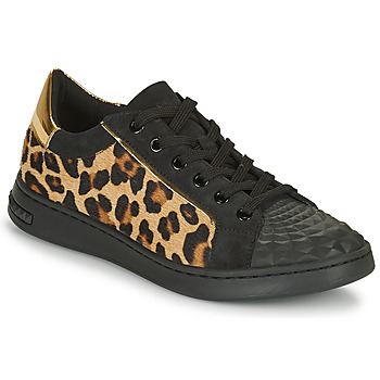 Skor Dam Sneakers Geox JAYSEN Svart / Leopard