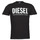textil Herr T-shirts Diesel T-DIEGOS-ECOLOGO Svart
