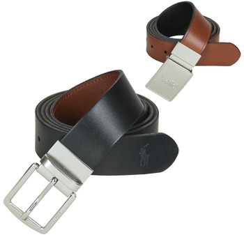 Accessoarer Herr Bälten Polo Ralph Lauren Reversible Belt Gift Set Svart / Brun