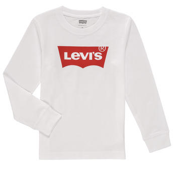 textil Pojkar Långärmade T-shirts Levi's L/S BATWING TEE Vit