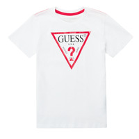textil Pojkar T-shirts Guess CELAVI Vit