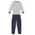 textil Barn Pyjamas/nattlinne Petit Bateau TECHI Vit / Blå