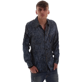 textil Herr Långärmade skjortor Versace B1GVB603S0683904 Blå