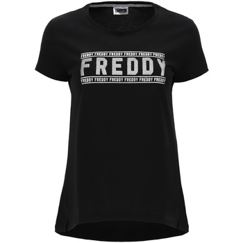 textil Dam T-shirts Freddy S1WCLT2 Svart