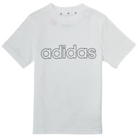 textil Pojkar T-shirts adidas Performance ALBA Vit