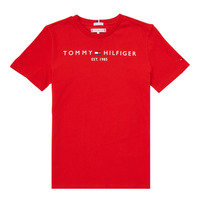 textil Barn T-shirts Tommy Hilfiger AIXOU Röd