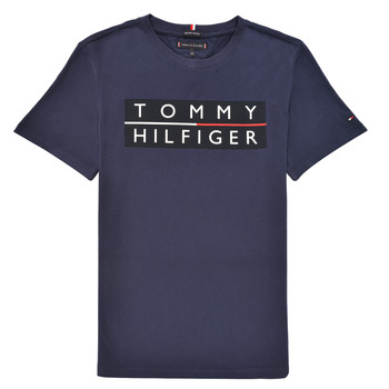 textil Pojkar T-shirts Tommy Hilfiger TERRAD Marin