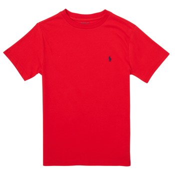 textil Pojkar T-shirts Polo Ralph Lauren FOLLIA Röd