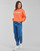 textil Dam Sweatshirts Converse EMBROIDERED WORDMARK CREW Orange