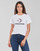 textil Dam T-shirts Converse STAR CHEVRON HYBRID FLOWER INFILL CLASSIC TEE Vit