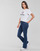 textil Dam T-shirts Converse STAR CHEVRON HYBRID FLOWER INFILL CLASSIC TEE Vit