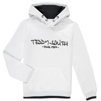 textil Pojkar Sweatshirts Teddy Smith SICLASS HOODY Vit