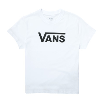 textil Flickor T-shirts Vans FLYING V SS Vit