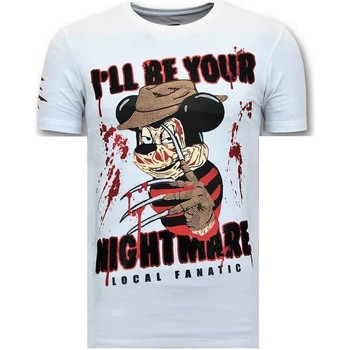 textil Herr T-shirts Lf Lyx Freddy Krueger W Vit