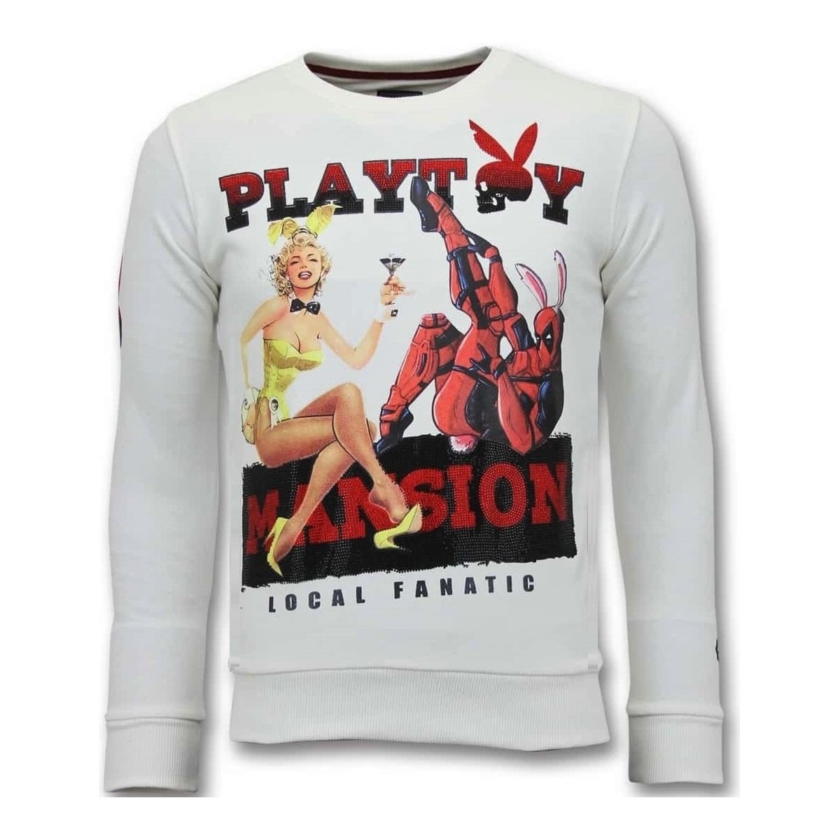 textil Herr Sweatshirts Lf The Playtoy Sion W Vit