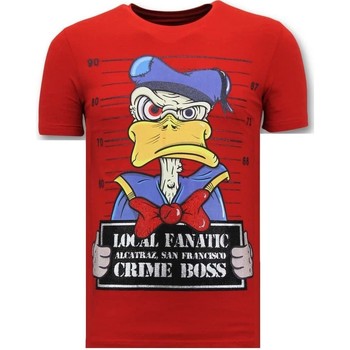 textil Herr T-shirts Lf Lyx T Skjorta Alcatraz Prisoner R Röd