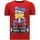 textil Herr T-shirts Lf Lyx T Skjorta Alcatraz Prisoner R Röd