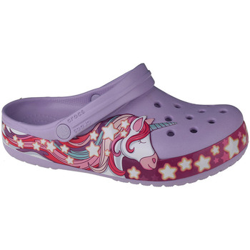 Skor Flickor Tofflor Crocs Fun Lab Unicorn Band Clog Violett