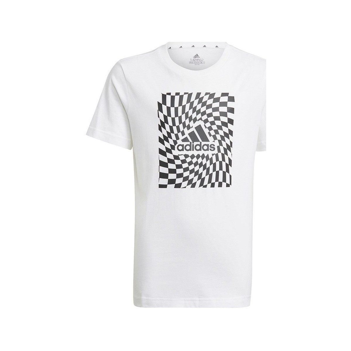 textil Pojkar T-shirts adidas Originals Graphic Tshirt 1 Vit