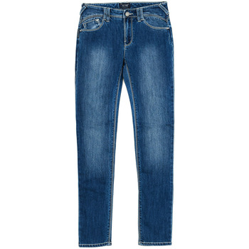 textil Dam Byxor Armani jeans C5J28-8K-15 Blå