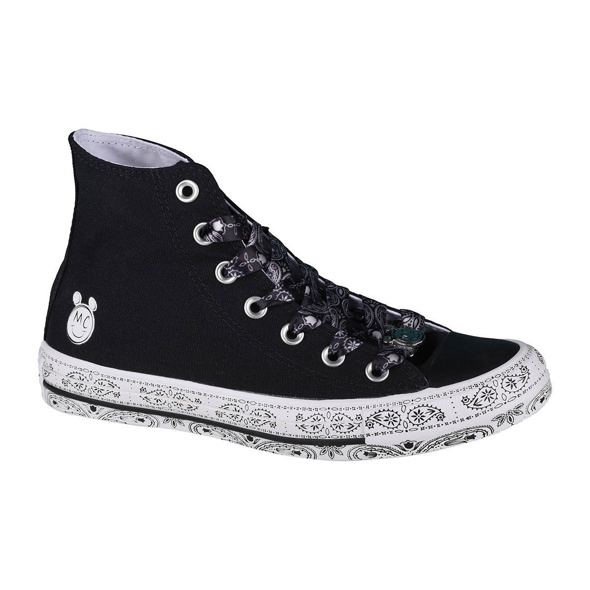 Skor Dam Sneakers Converse X Miley Cyrus Chuck Taylor Hi All Star Svart